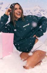 Holly Jolly Christmas Oversized Hoodie Pine