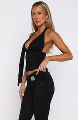 If You Need My Love Top Black
