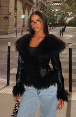 Level Playing Field PU Jacket Black