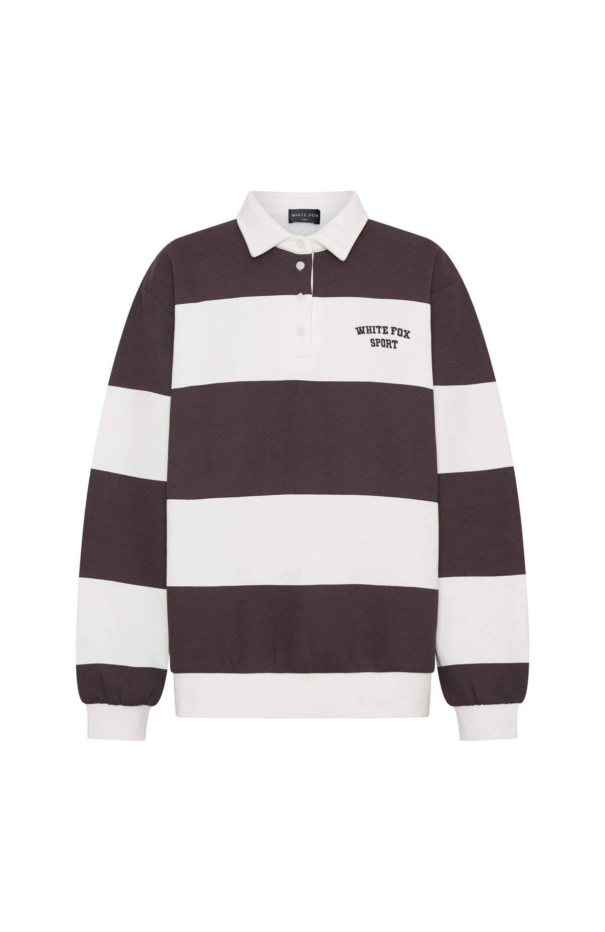 Make It Known Oversized Henley Sweater Dark Chocolate