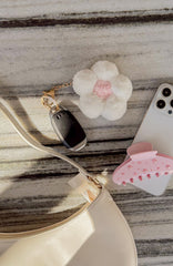 Petal Keychain White/Pink
