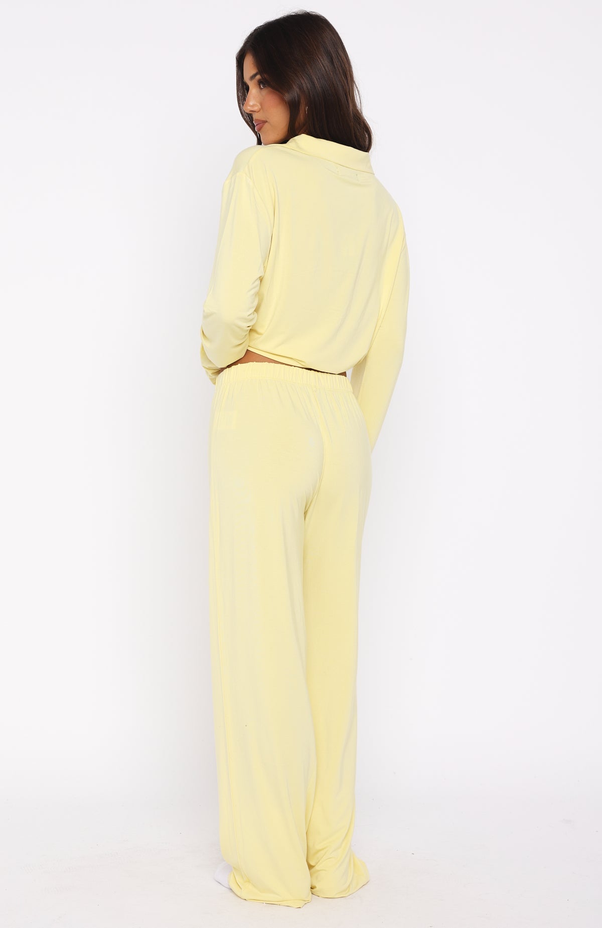 Pillow Talk Long Sleeve Pyjama Set Lemon