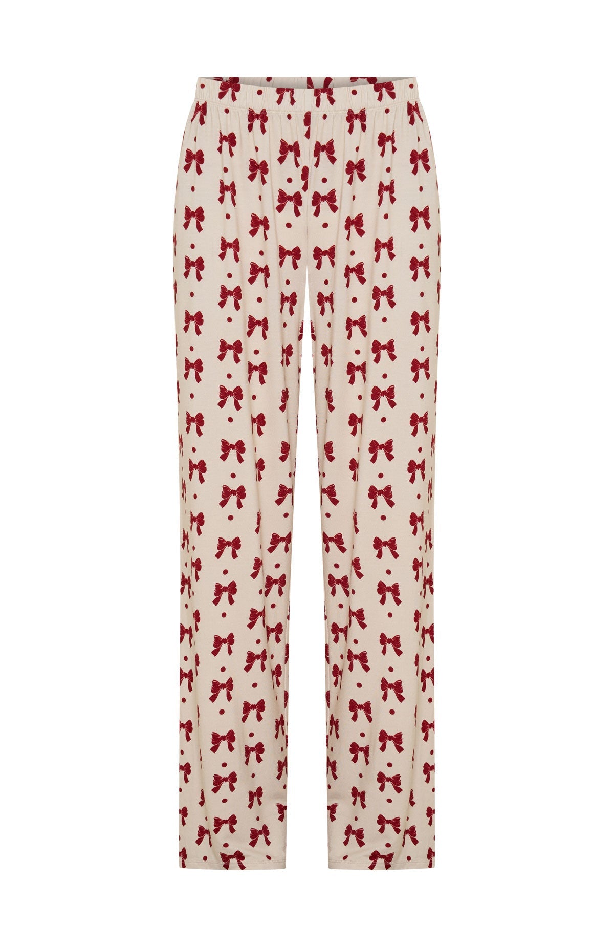 Pillow Talk Printed Long Sleeve Pyjama Set Bow Bliss