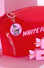 Reindeer Keychain Pink/Red