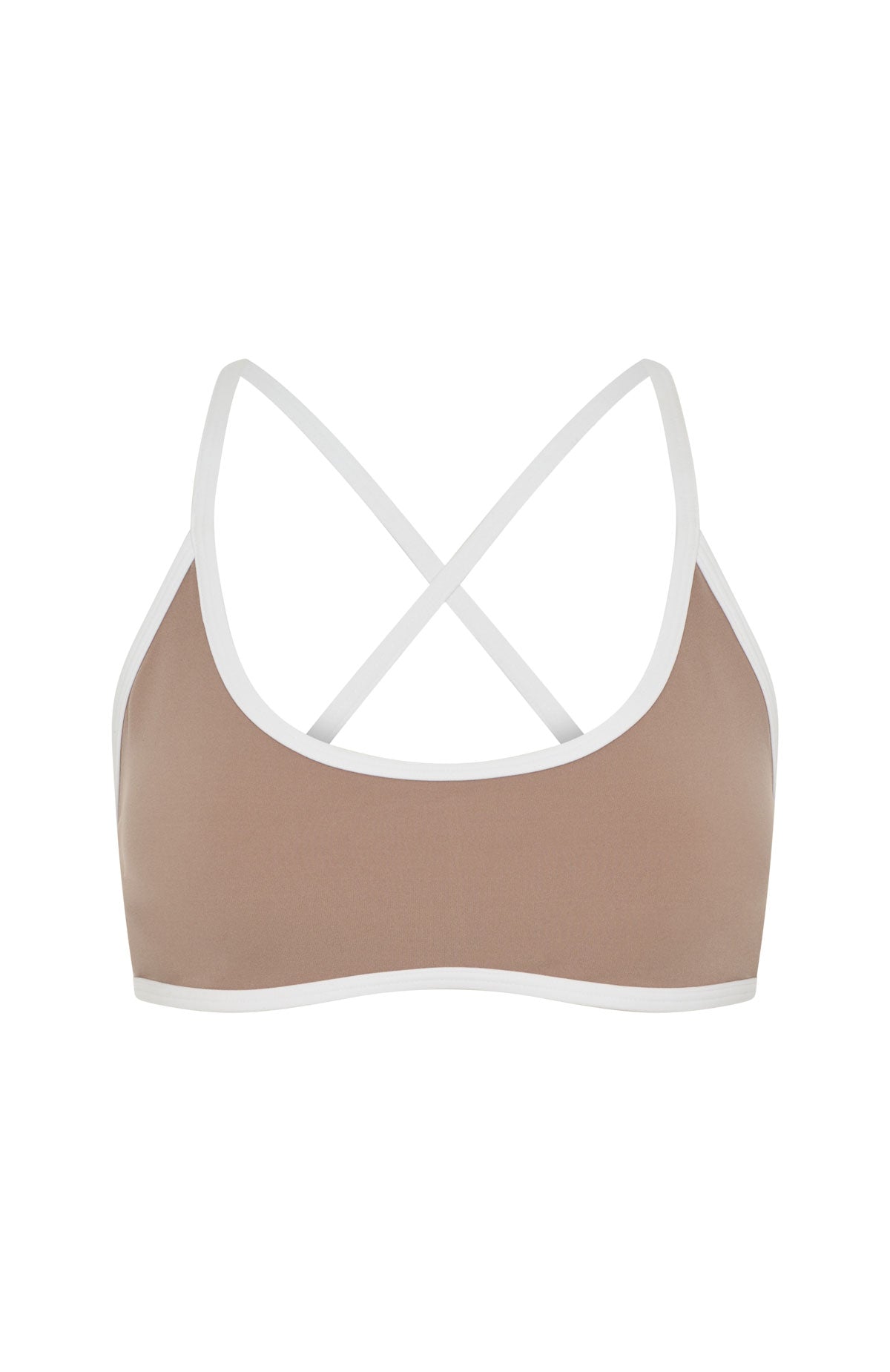 Relentless Sports Bra Caramel/White