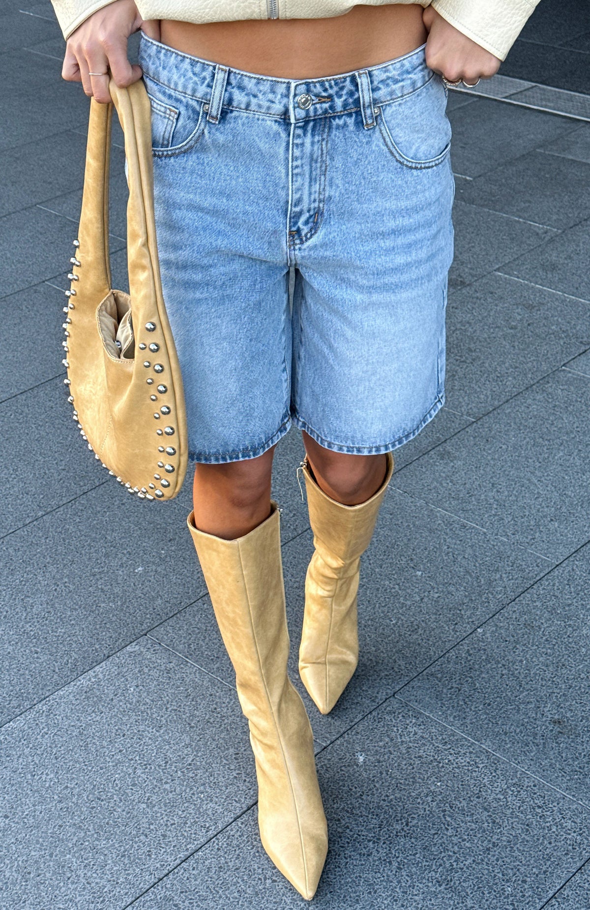 Rosalina Knee High Boots Blonde