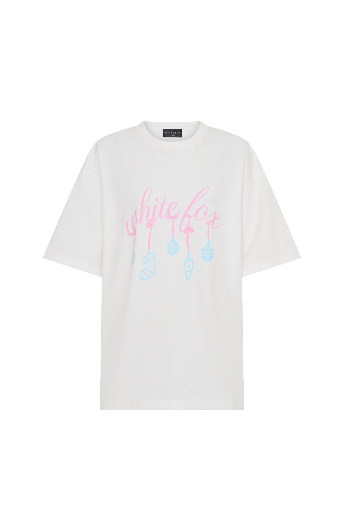 Silly Season Pyjama Oversized Tee White