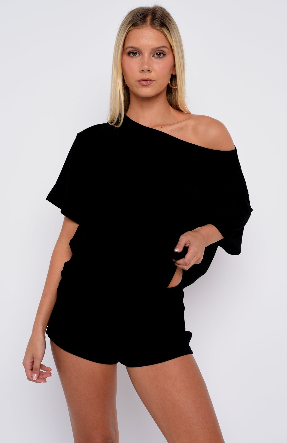 Slow Life Pyjama Shorts Black