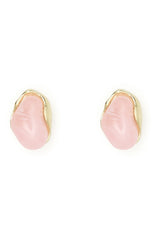 Teddy Earrings Gold/Pink