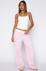 True Feelings Wide Leg Pants Baby Pink