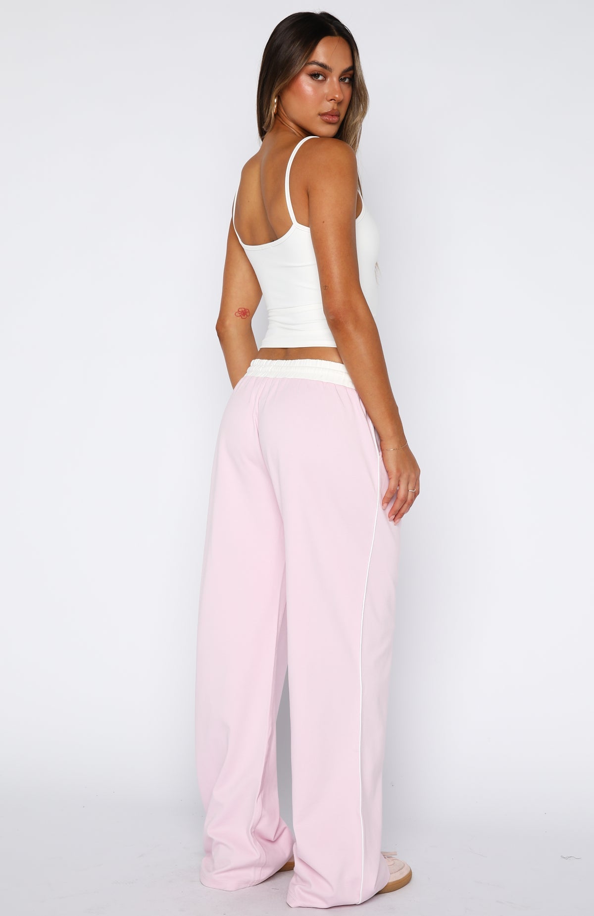 True Feelings Wide Leg Pants Baby Pink