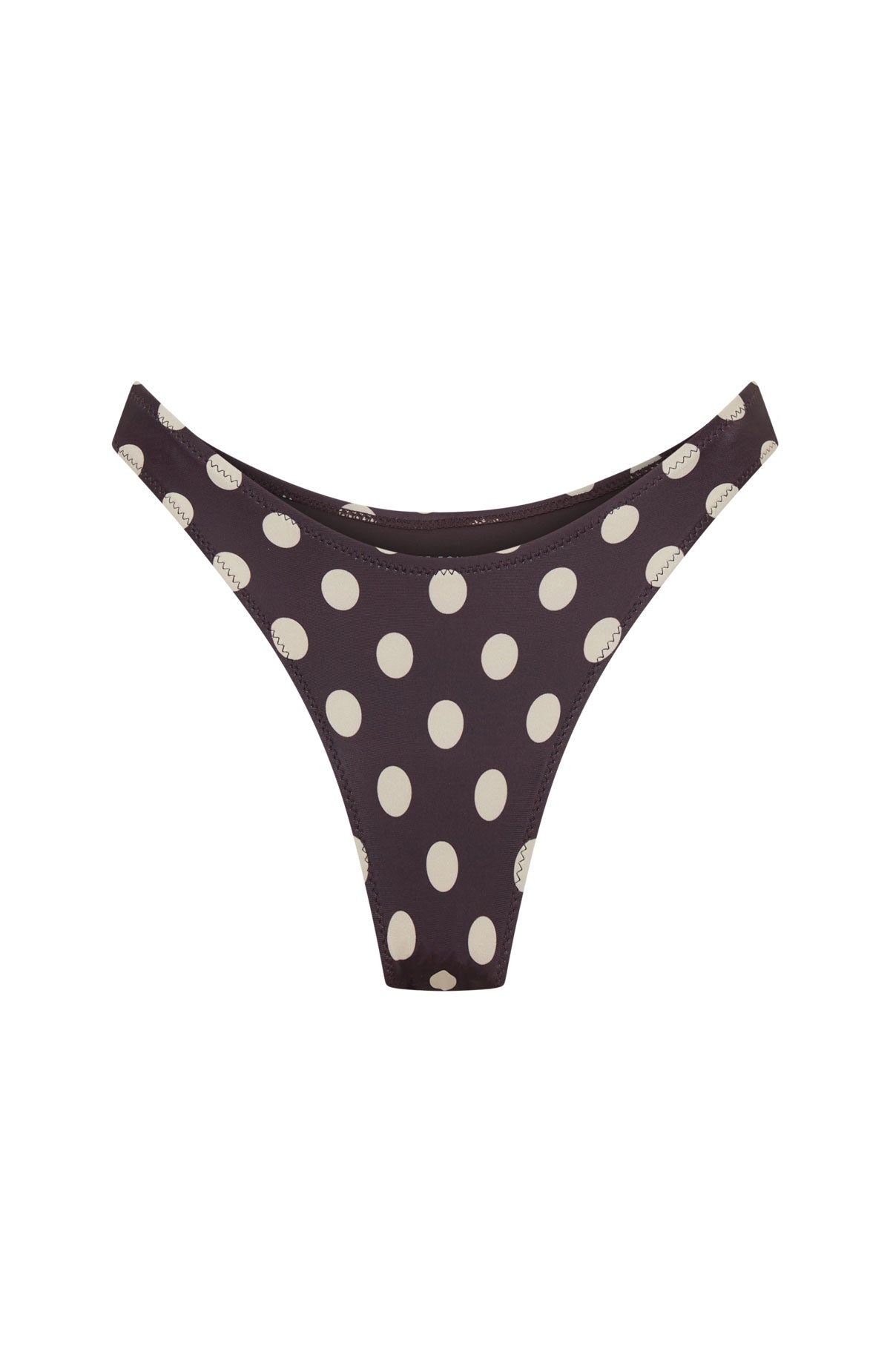 Washed Up Cheeky Bottoms Choc/Cream Polka Dot