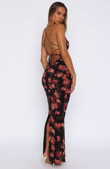 Put You First Maxi Dress Terracotta Floral
