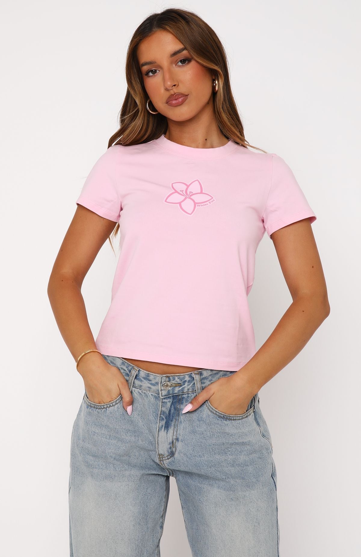New Moment Relaxed Baby Tee Pink