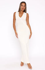 She's Back Maxi Dress Off White