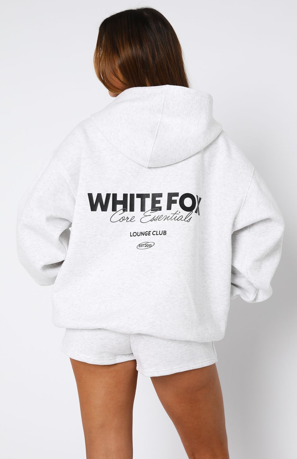 Core Essentials Zip Hoodie Grey Marle