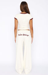 Palm Springs Edition Track Pants Cream