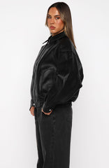 Retrograde PU Jacket Black