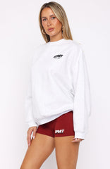 Club 14 Peyton Oversized Sweater Grey Marle